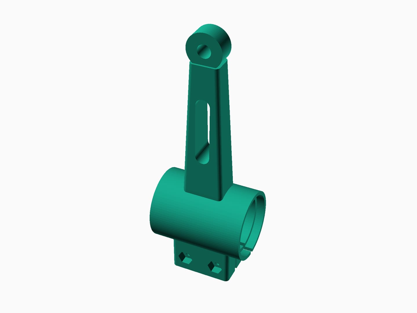 The magbird yoke — a towed-sensor suspension part designed entirely through the agent loop.